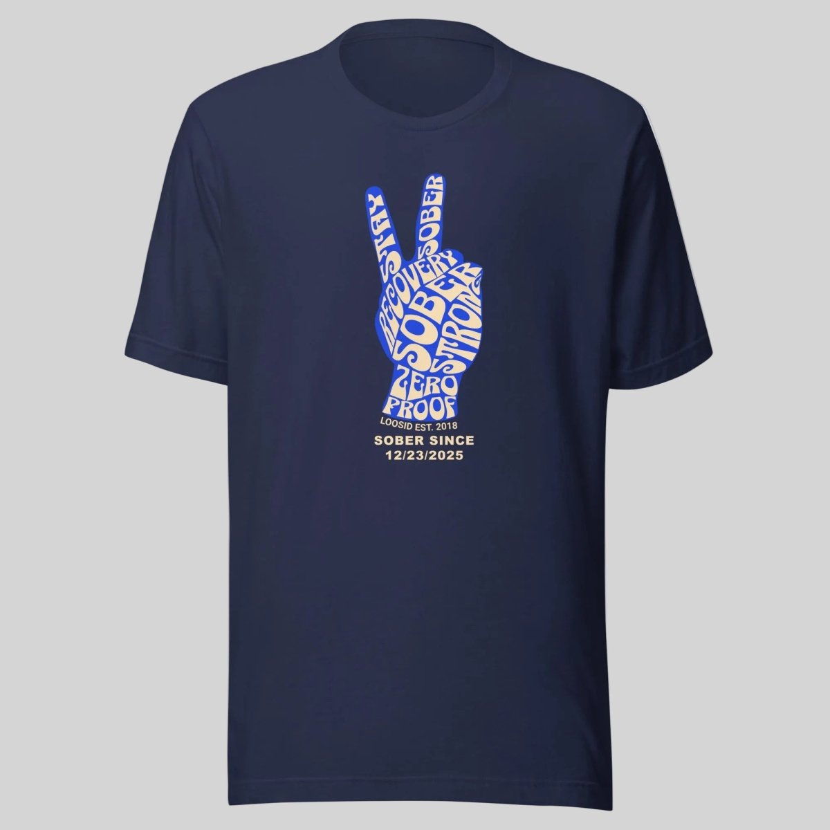 Peace & Sober Sober T Shirt side view (view 6)