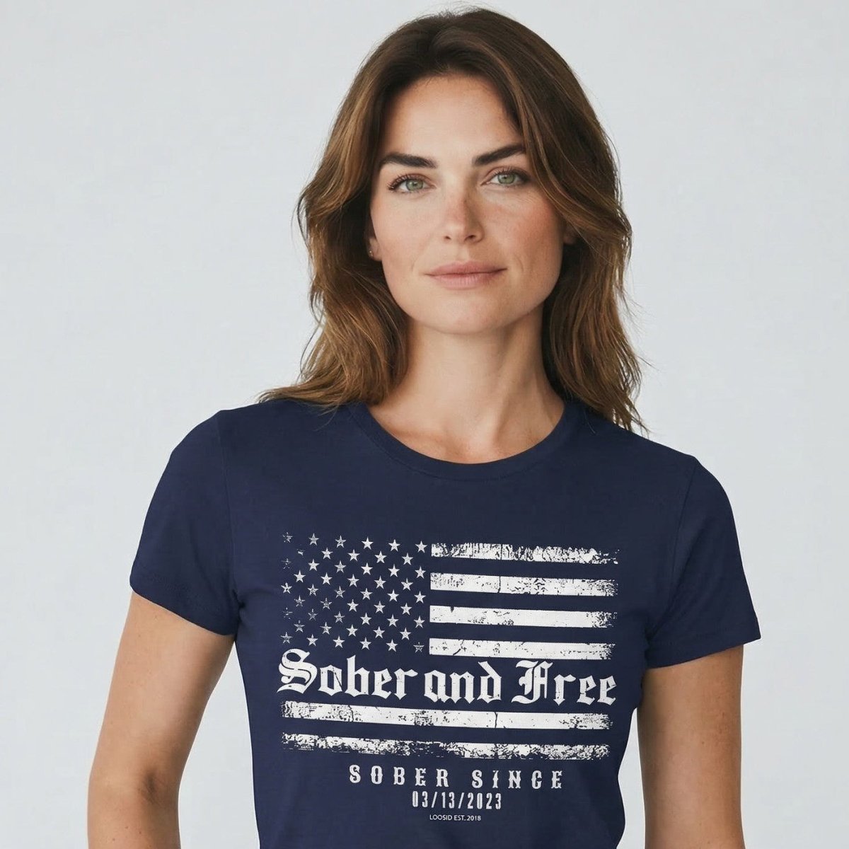 Sober and Free Sober T Shirt close-up view (view 22)