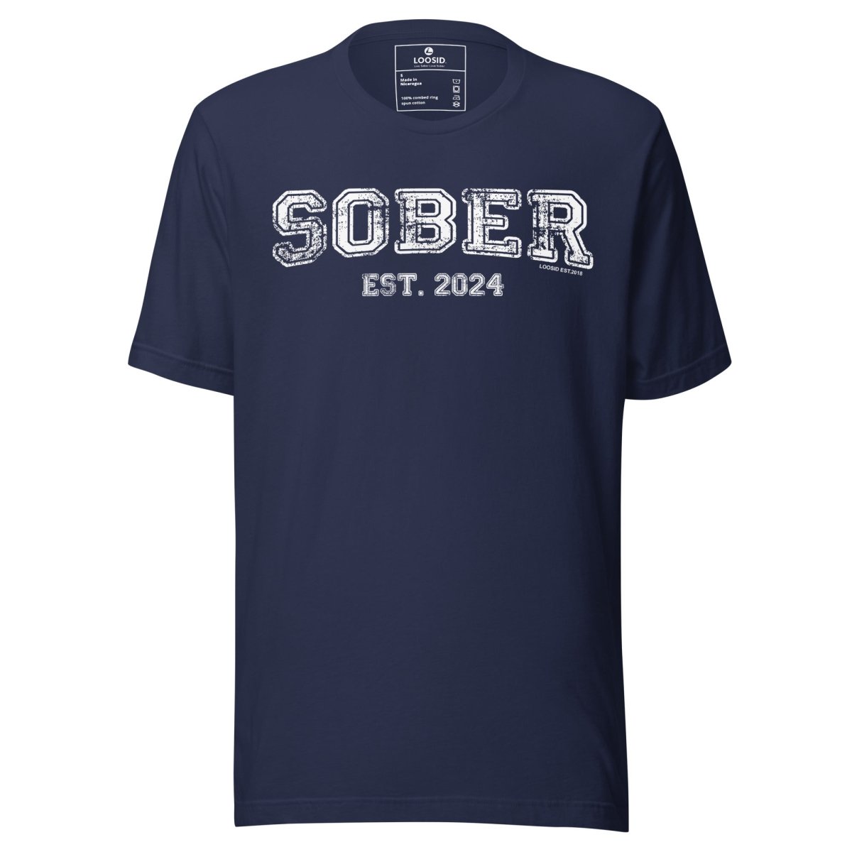 Sober Est. Year w Personalized Sobriety Year Sober T Shirt product photo (view 20)