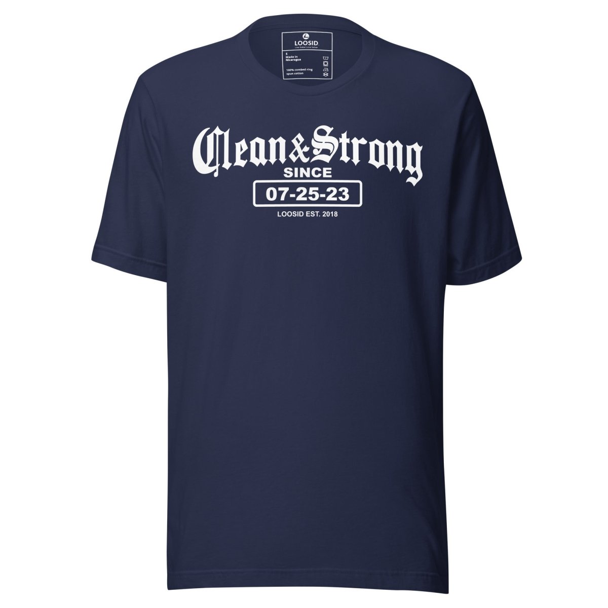 Clean & Strong Sober Sober T Shirt packaging detail (view 8)