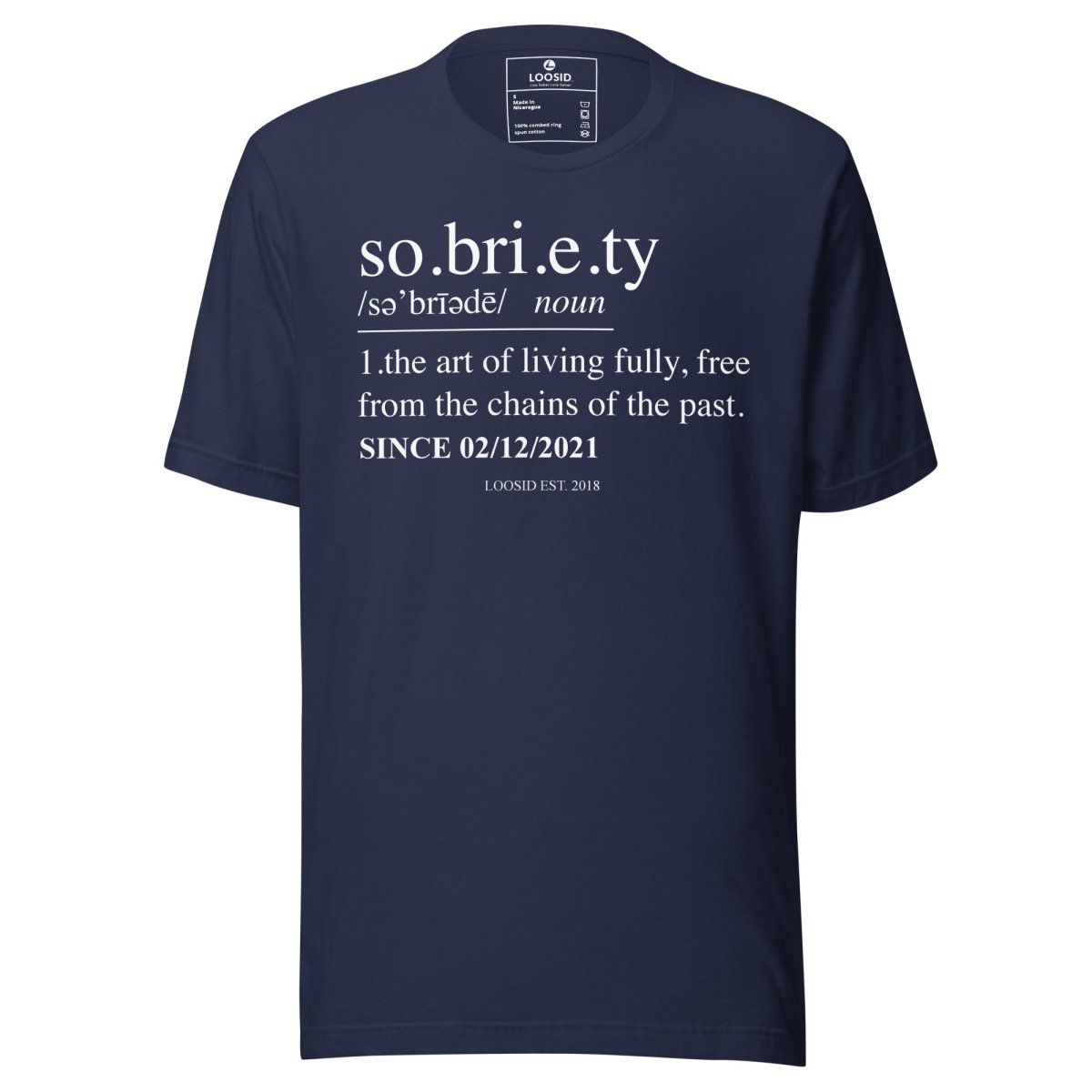 Sobriety Definition Sober T Shirt packaging detail (view 8)