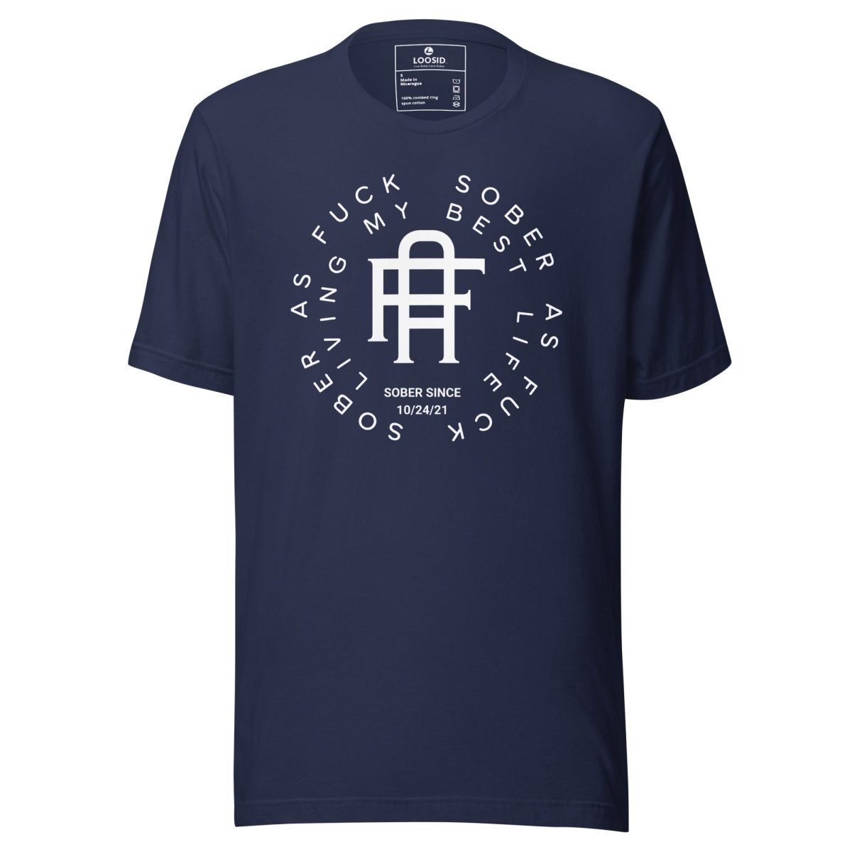 Living My Best Life Sober T Shirt packaging detail (view 8)