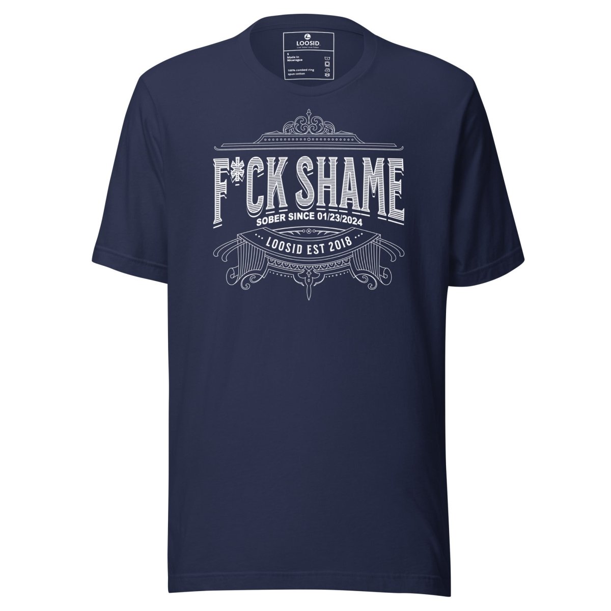 F*ck Shame Sober T Shirt lifestyle view (view 5)