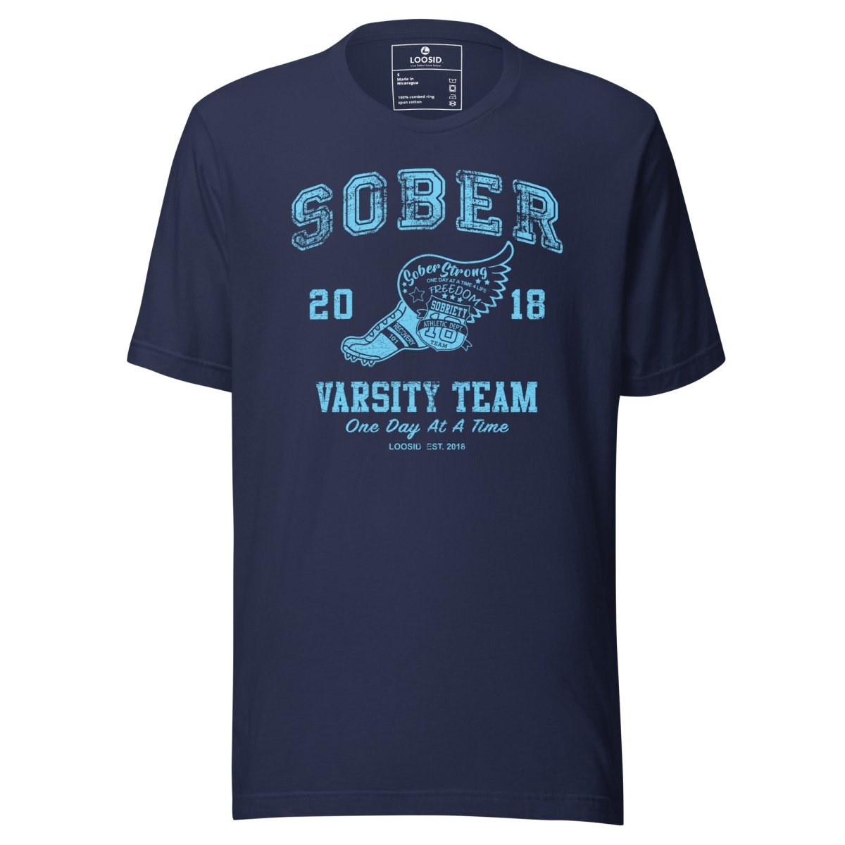 Sober Varsity Team Sober T Shirt lifestyle view (view 5)