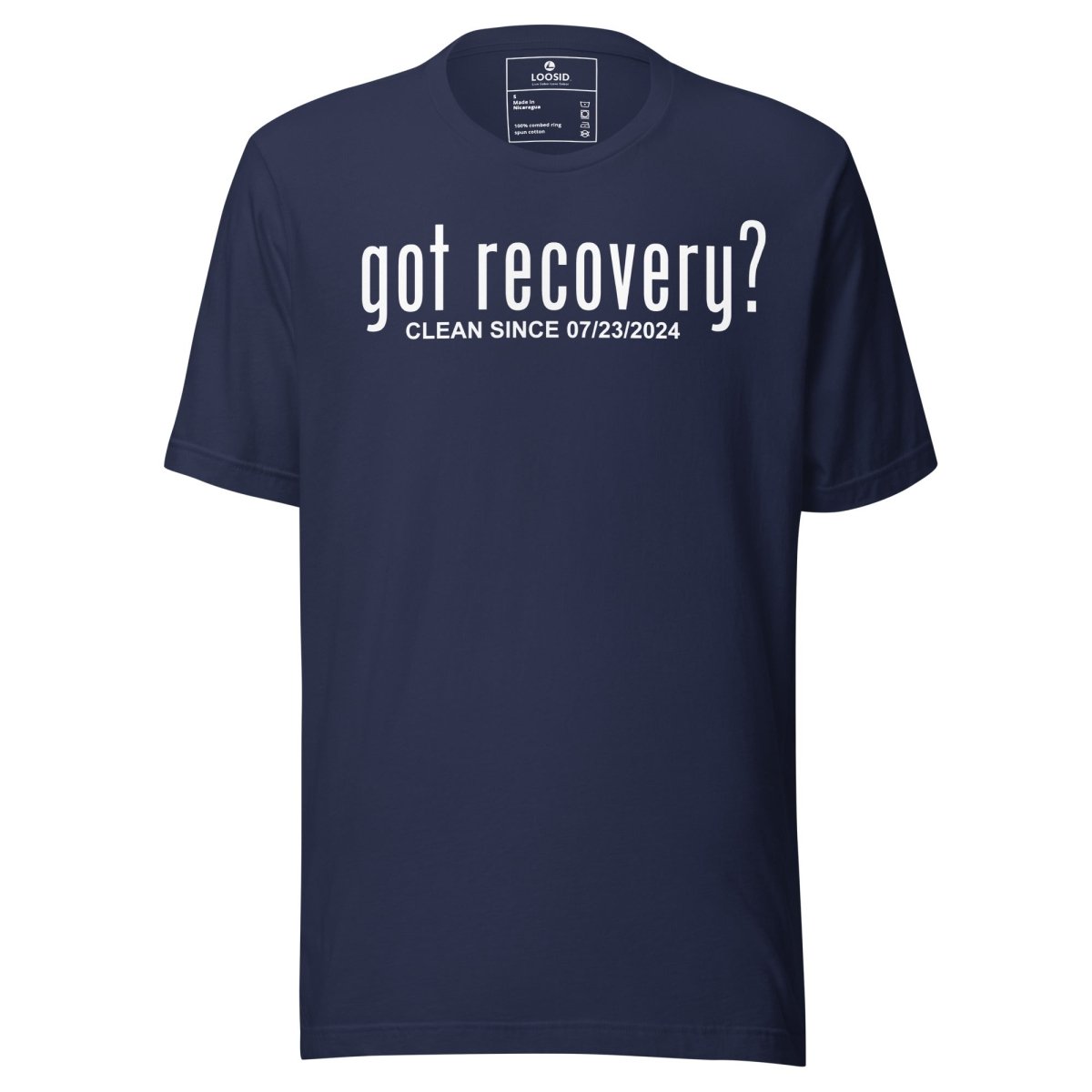 Got Recovery Sober T Shirt flat lay styled image (view 3)