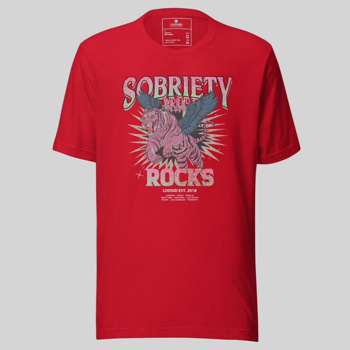Sobriety Rocks Tour Sober T Shirt packaging detail (view 8)