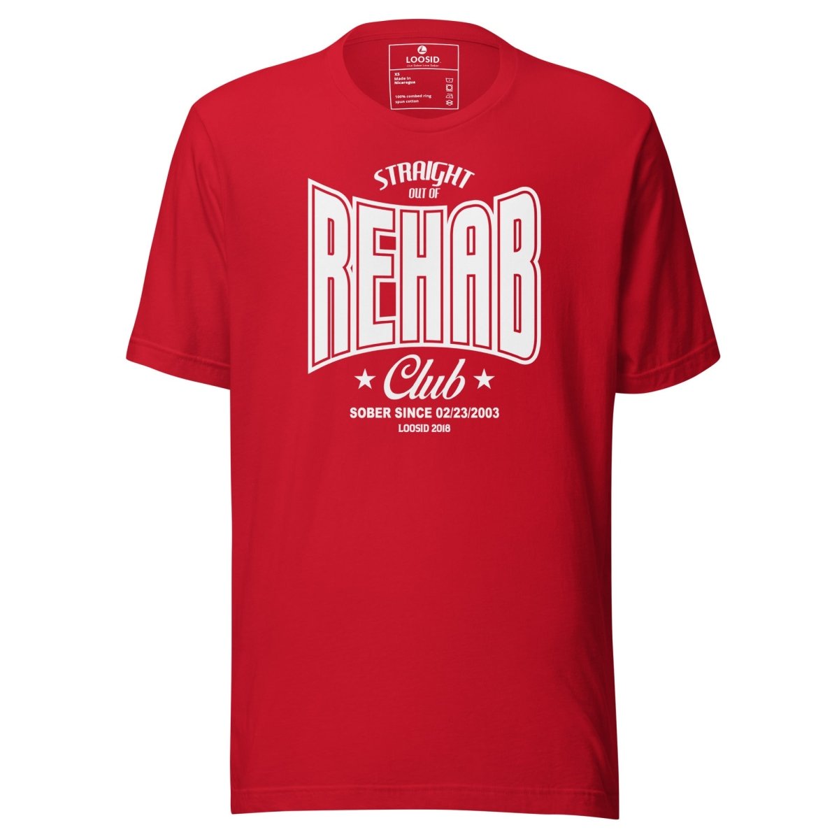 Rehab Sober T Shirt packaging detail (view 8)