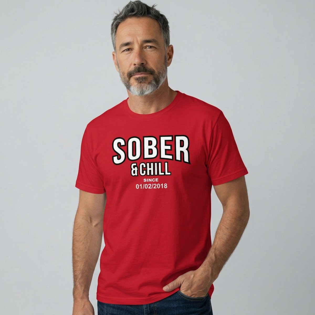 Sober and Chill Sober T Shirt close-up view (view 22)
