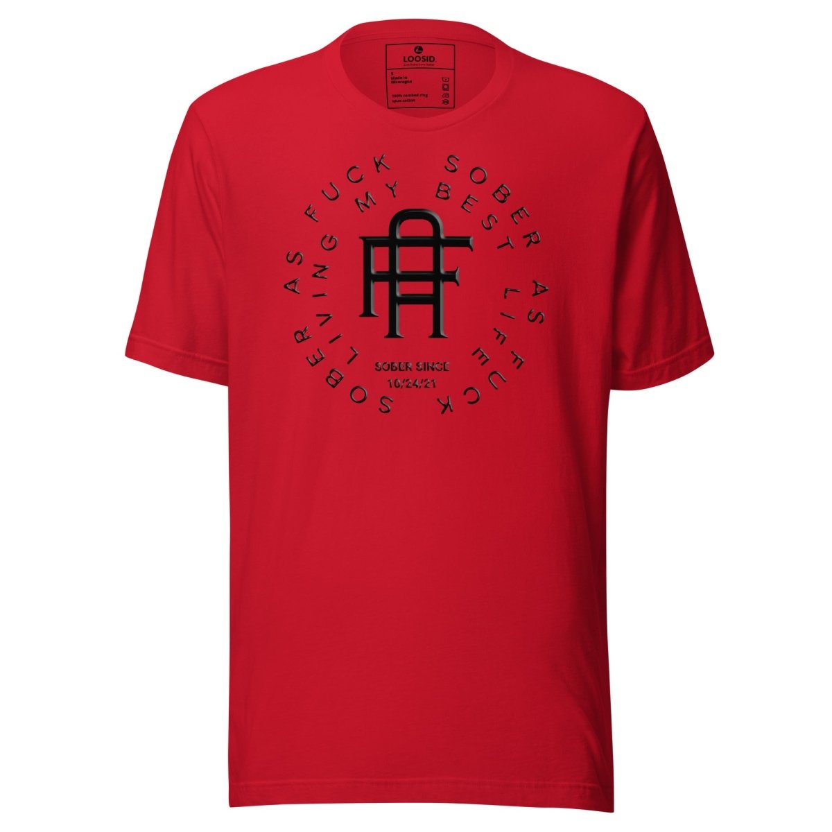 Living My Best Life Sober T Shirt product photo (view 20)