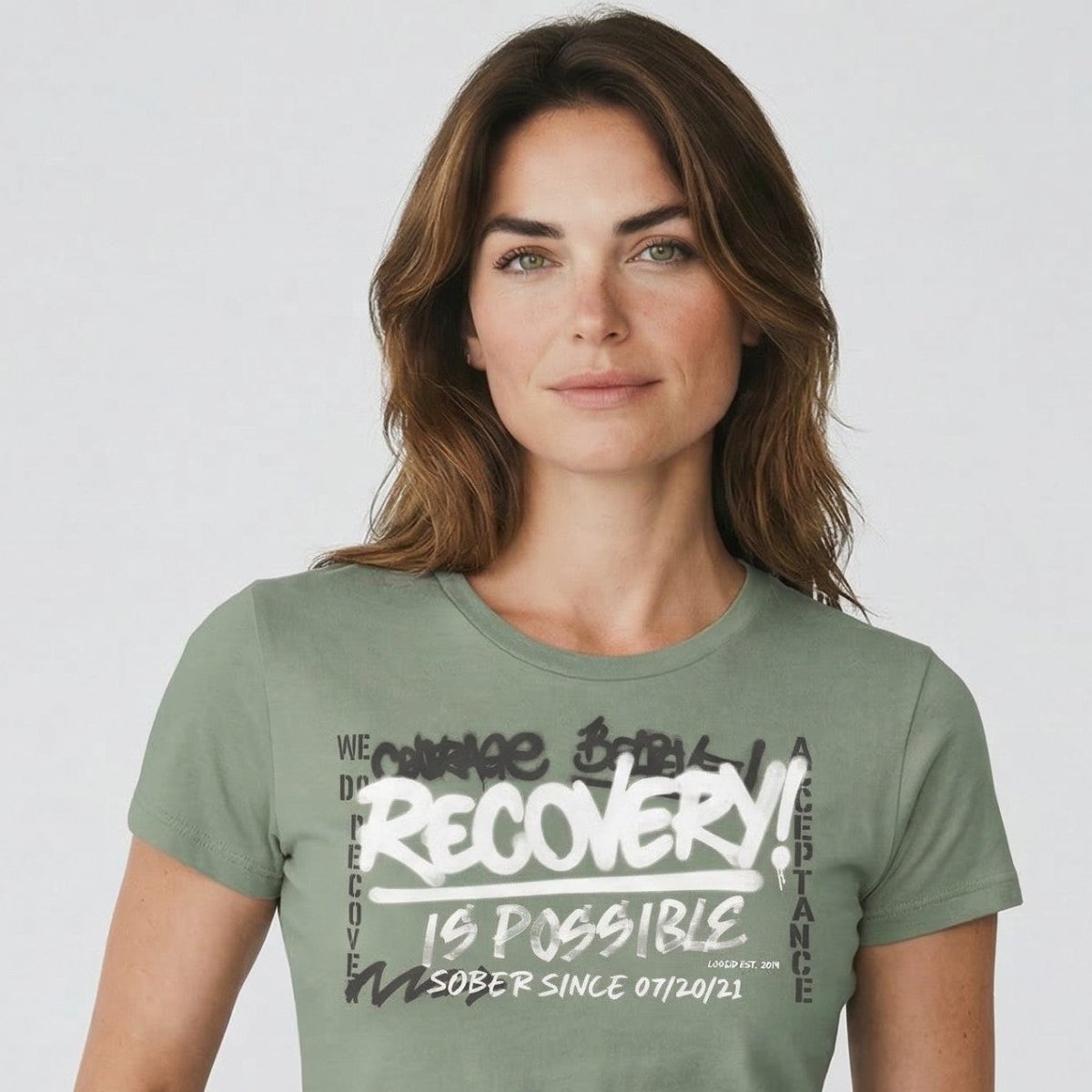 Recovery Is Possible Sober T Shirt lifestyle view (view 15)