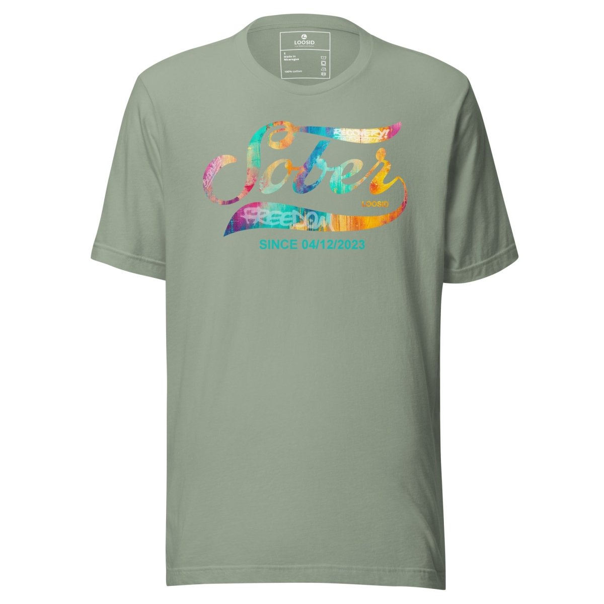 Recovery Sober Since Sober Sober T Shirt packaging detail (view 8)