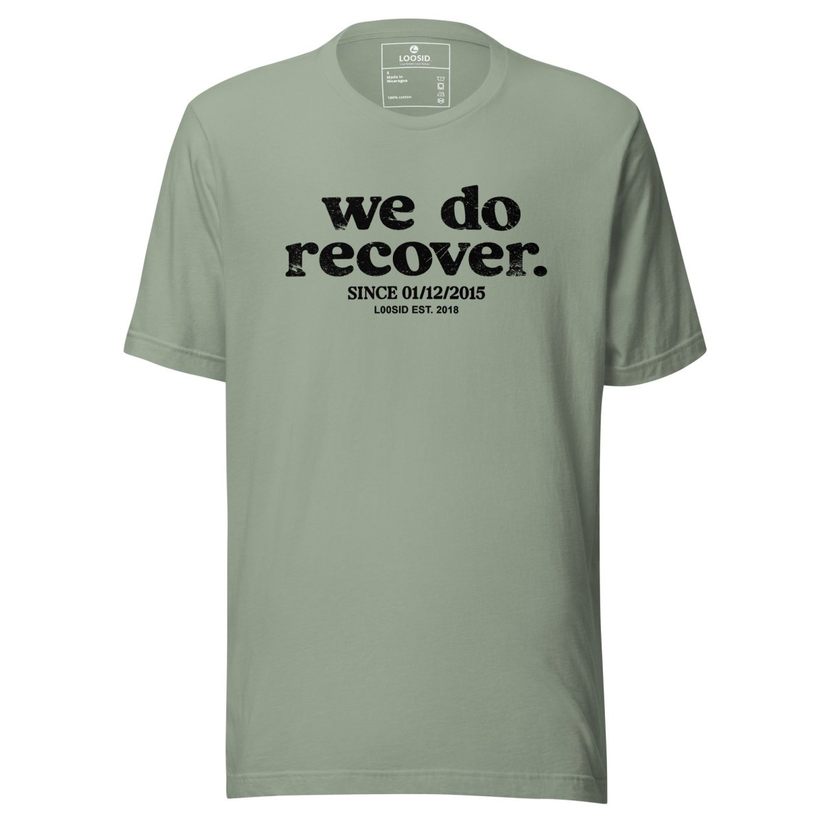 We Do Recover Women's Sober Sober T Shirt flat lay styled image (view 23)