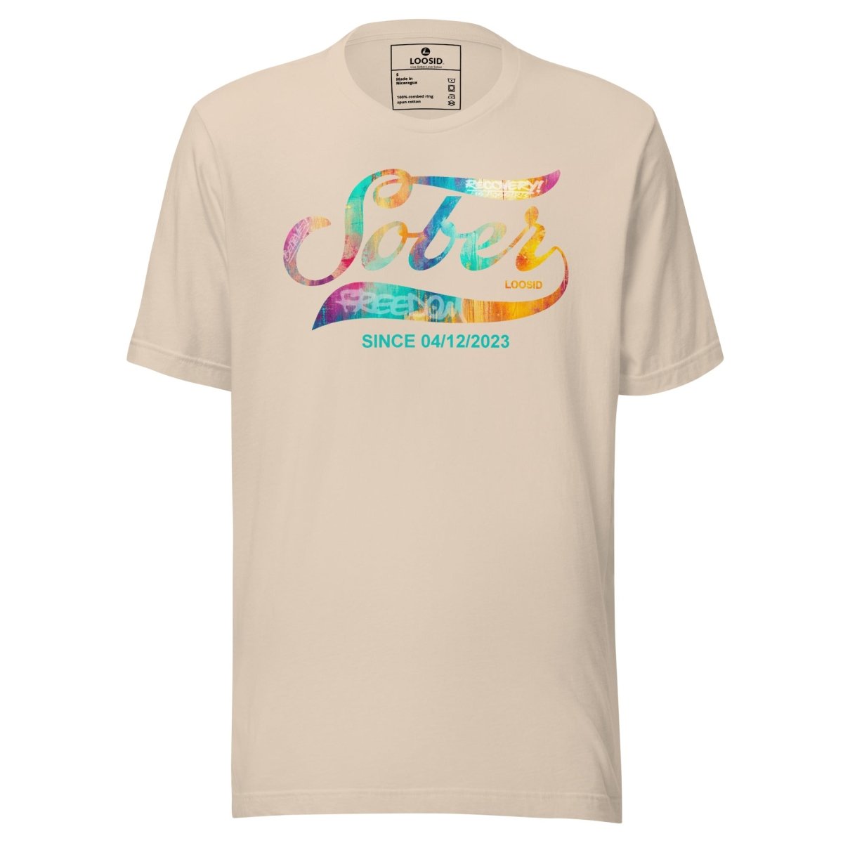 Recovery Sober Since Sober Sober T Shirt featuring the design (view 11)