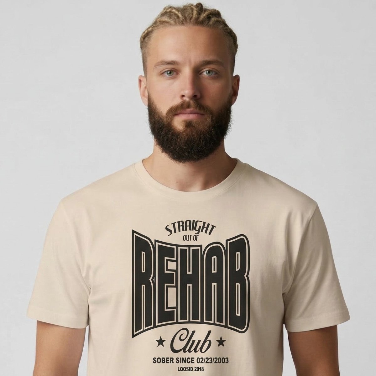Rehab Sober T Shirt graphic detail (view 24)