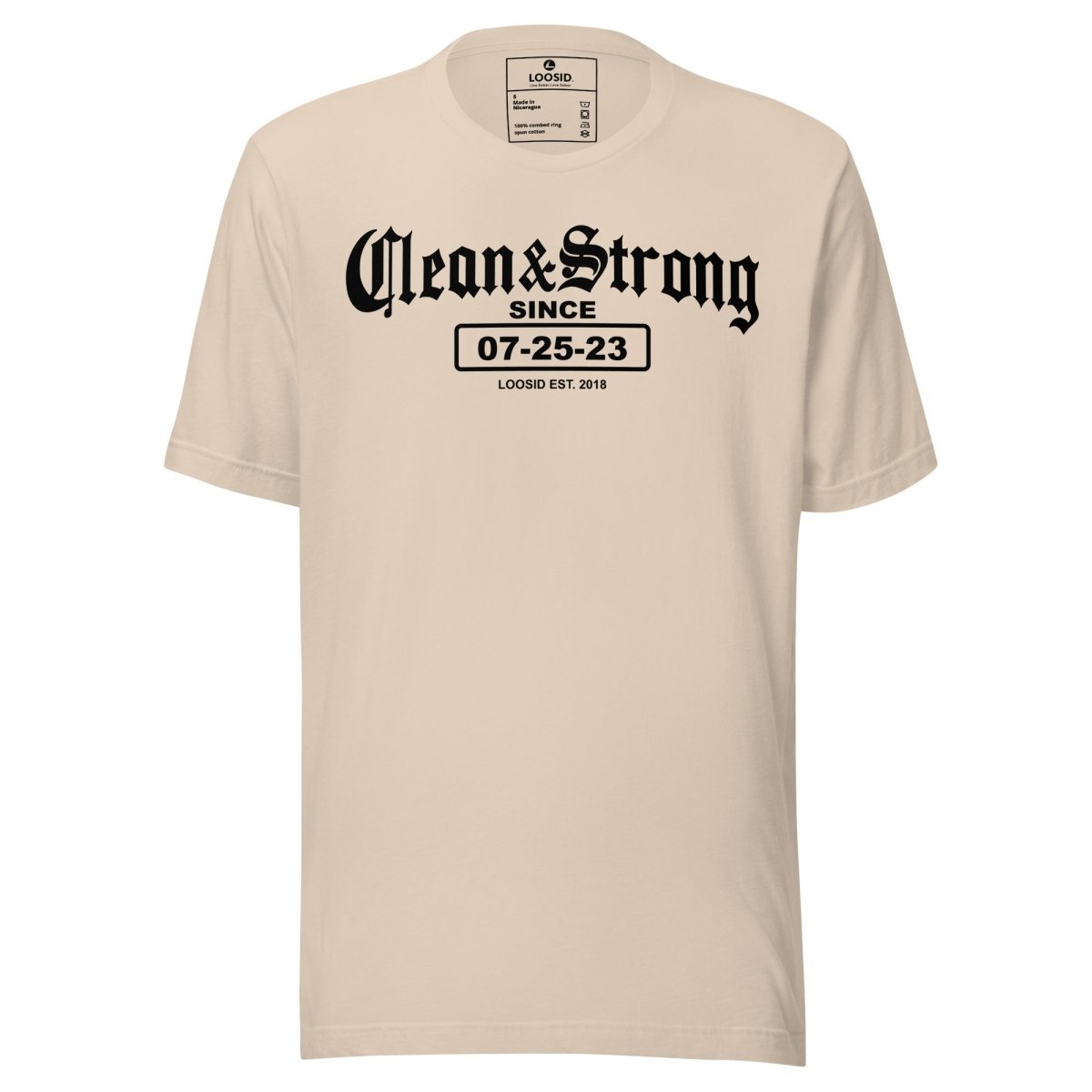 Clean & Strong Sober Sober T Shirt product photo (view 20)