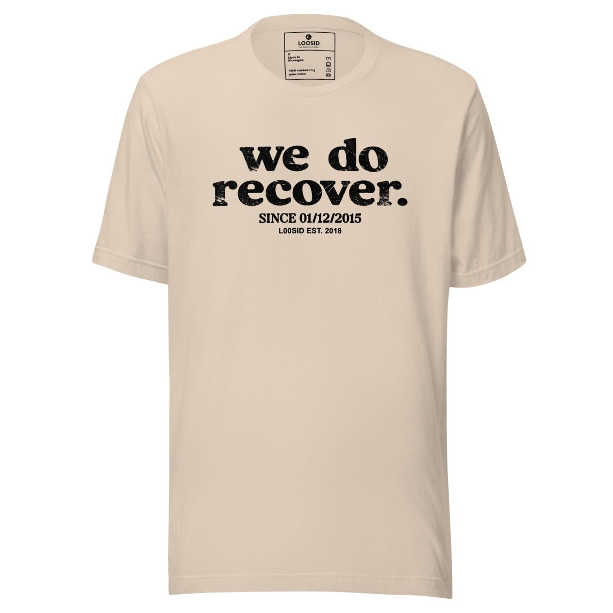 We Do Recover Women's Sober Sober T Shirt back view (view 17)