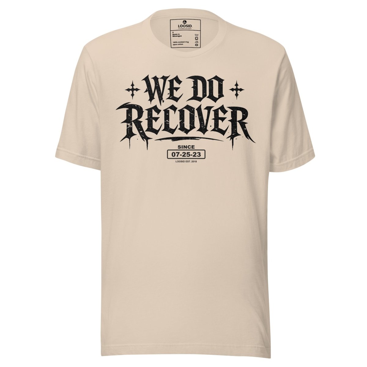 We Do Recover Female Sober T Shirt back view (view 17)