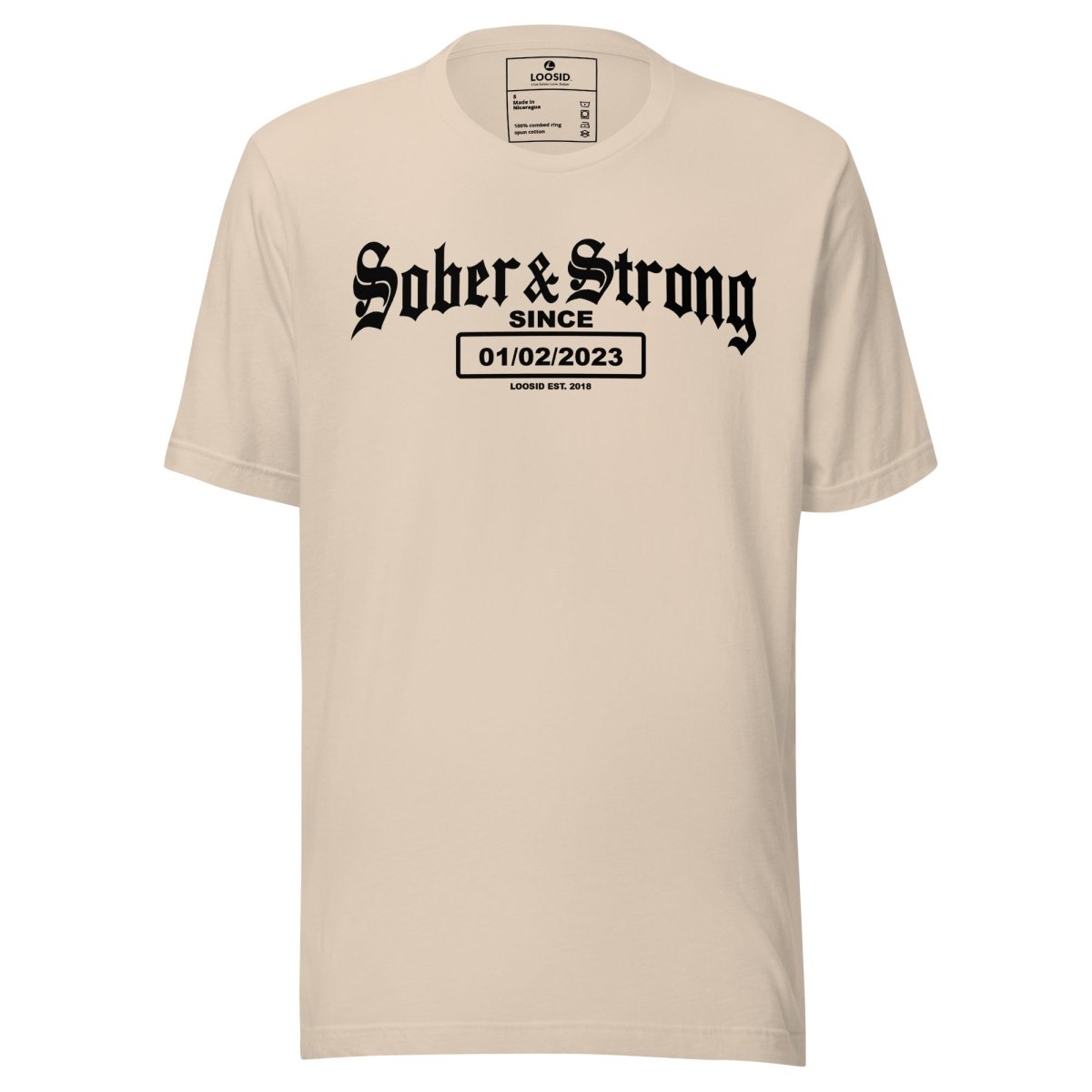 Sober & Strong Sober T Shirt graphic detail (view 14)
