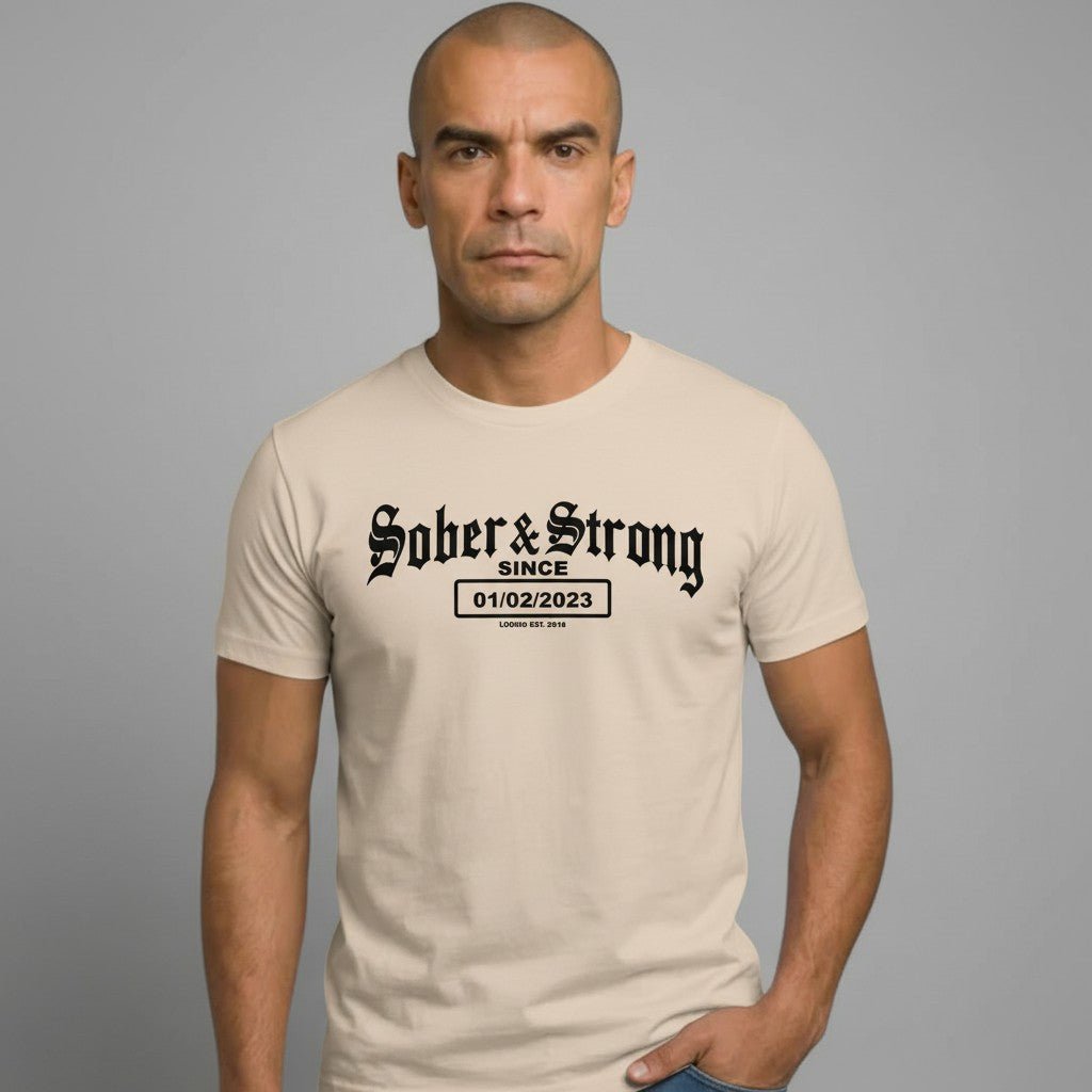 Sober & Strong Sober T Shirt side view (view 16)