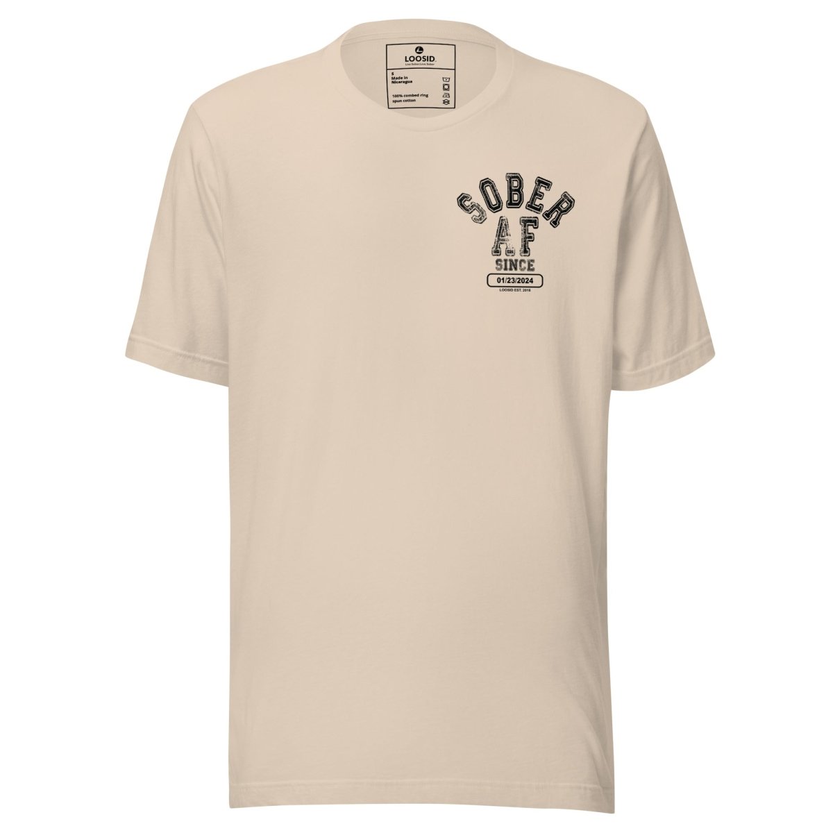 Sober AF Sober T Shirt side view (view 16)