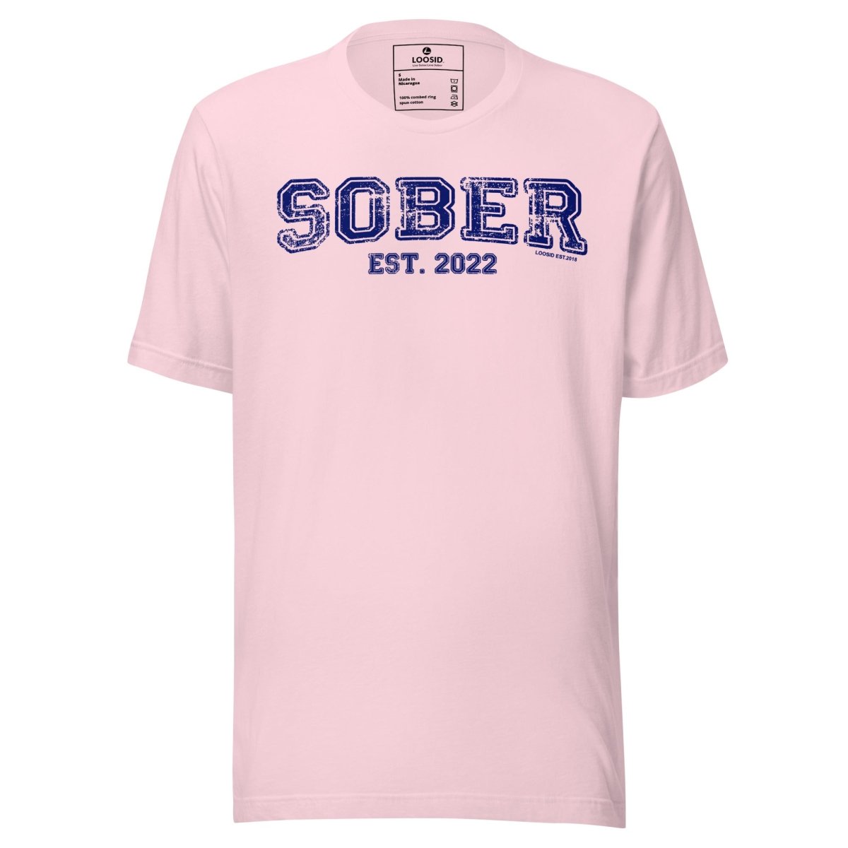 Sober Est. Year w Personalized Sobriety Year Sober T Shirt featuring the design (view 11)