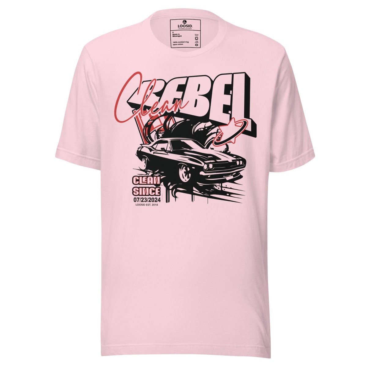Clean Rebel Sober T Shirt featuring the design (view 11)