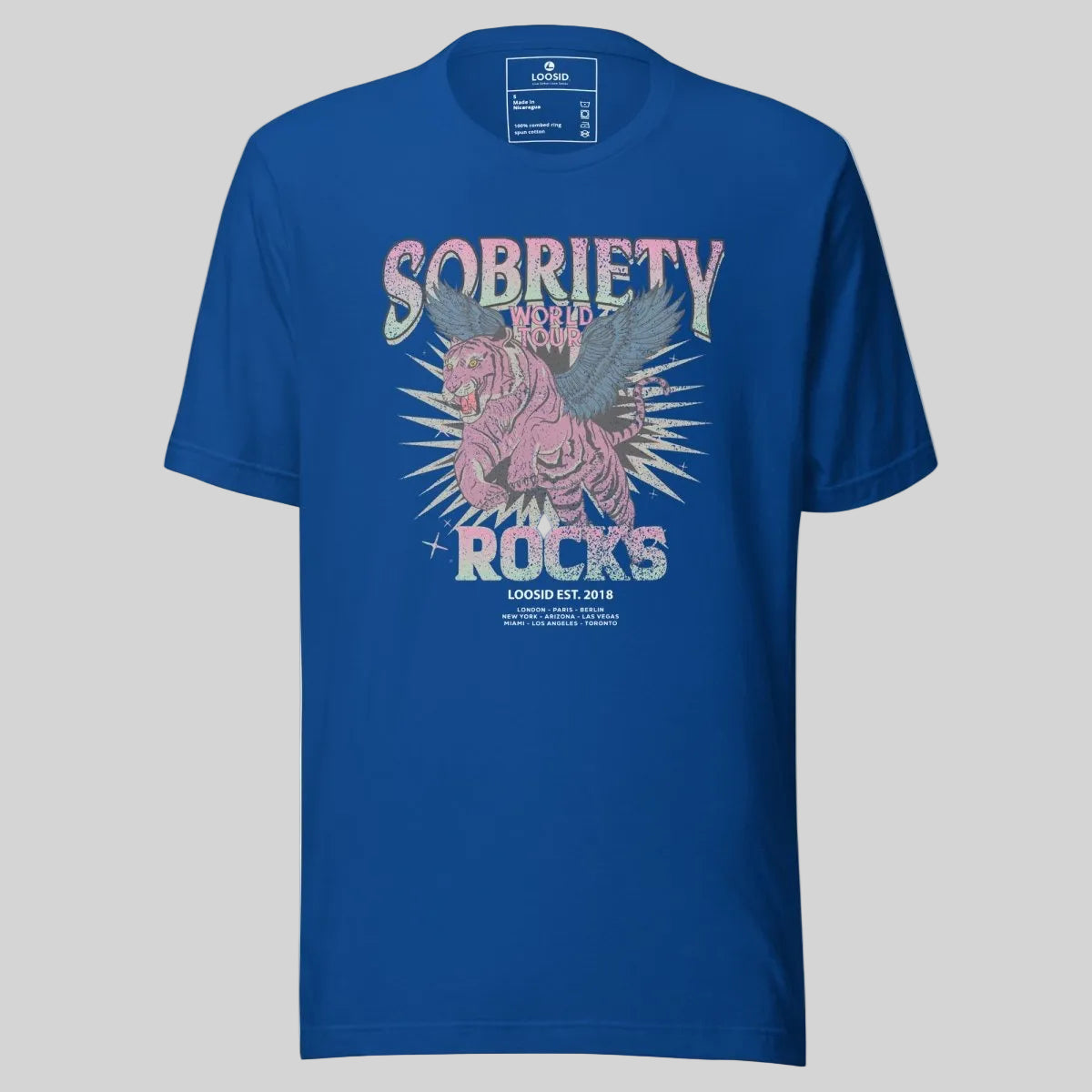 Sobriety Rocks Tour Sober T Shirt featuring the design (view 11)