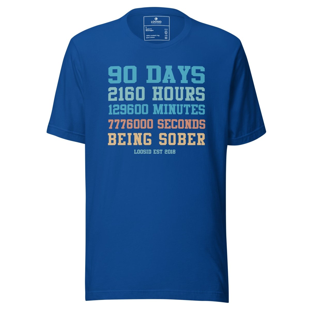 90 Days Sober Sober T Shirt product photo (view 10)