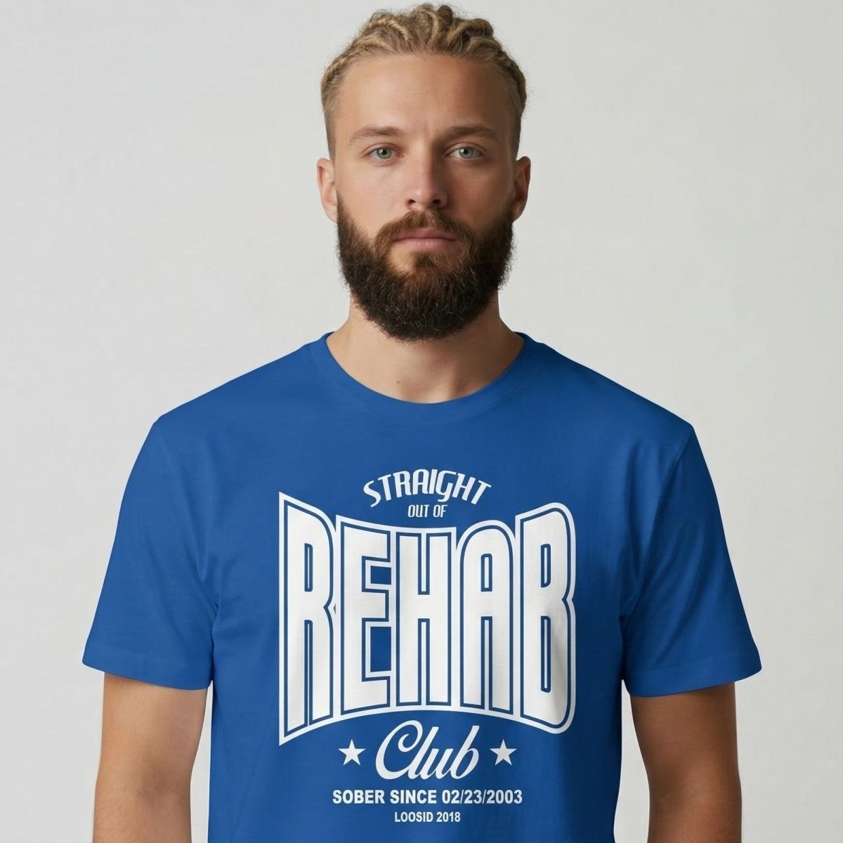 Rehab Sober T Shirt close-up view (view 12)