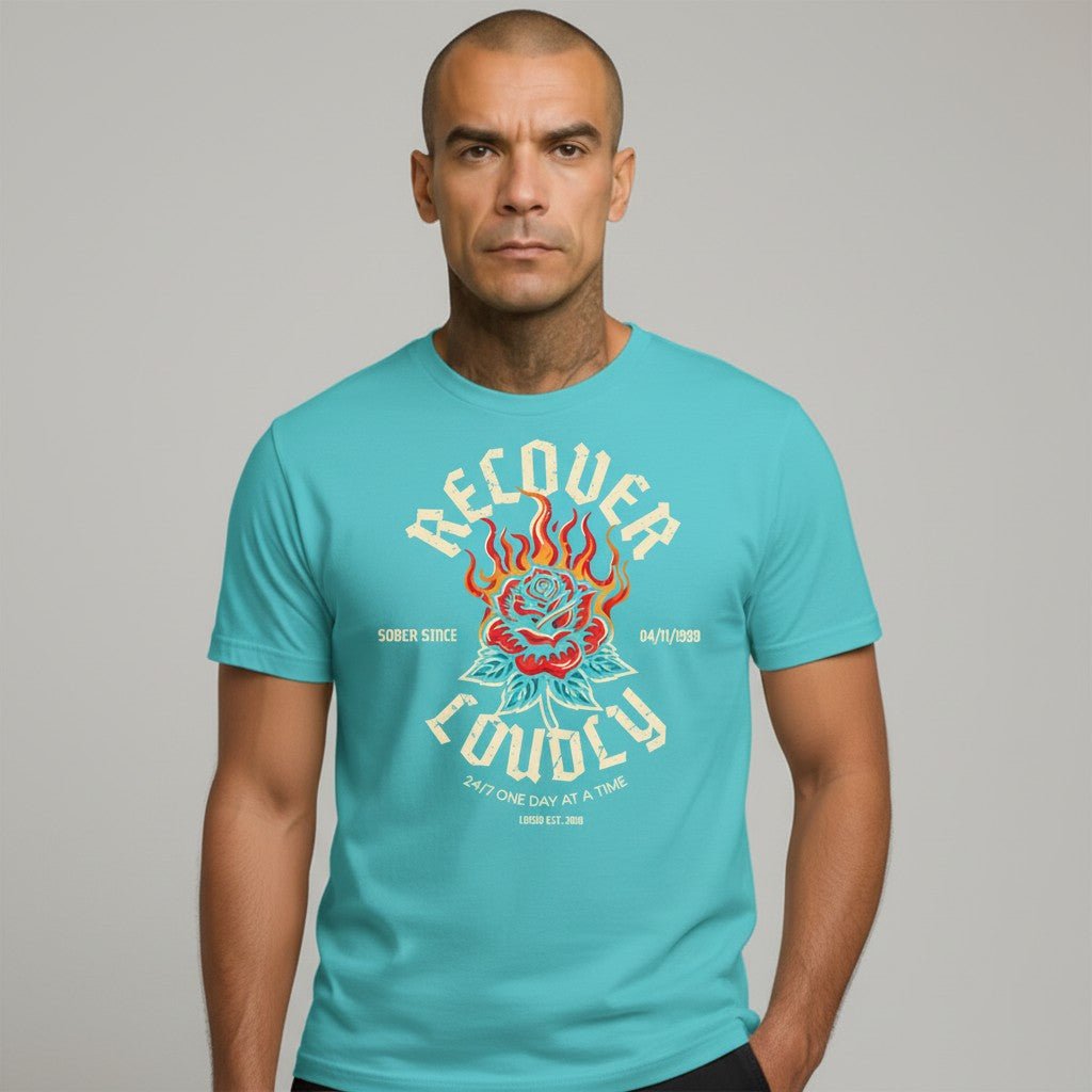 Recover Loudly Sober T Shirt close-up view (view 22)