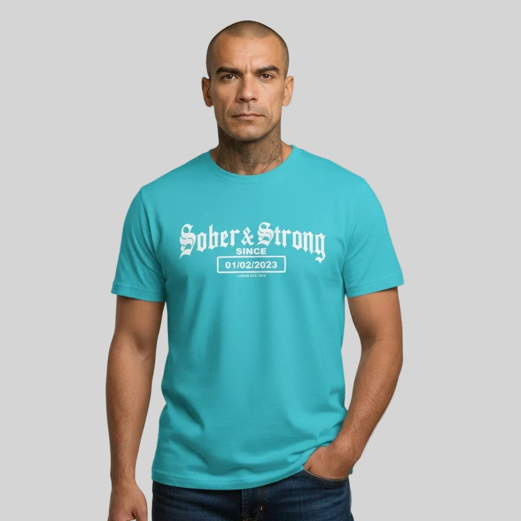 Sober & Strong Sober T Shirt product photo (view 10)