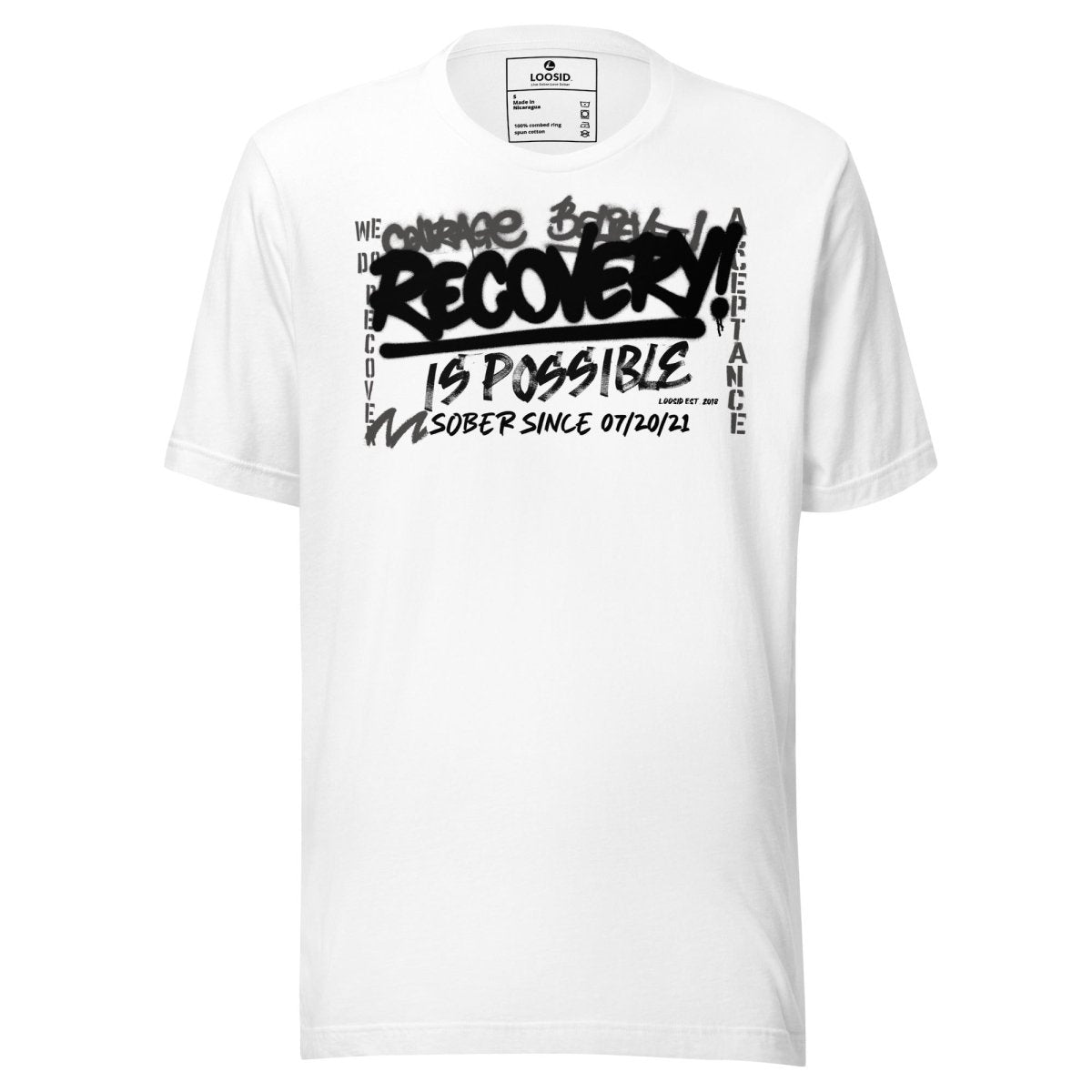 Recovery Is Possible Sober T Shirt side view (view 16)