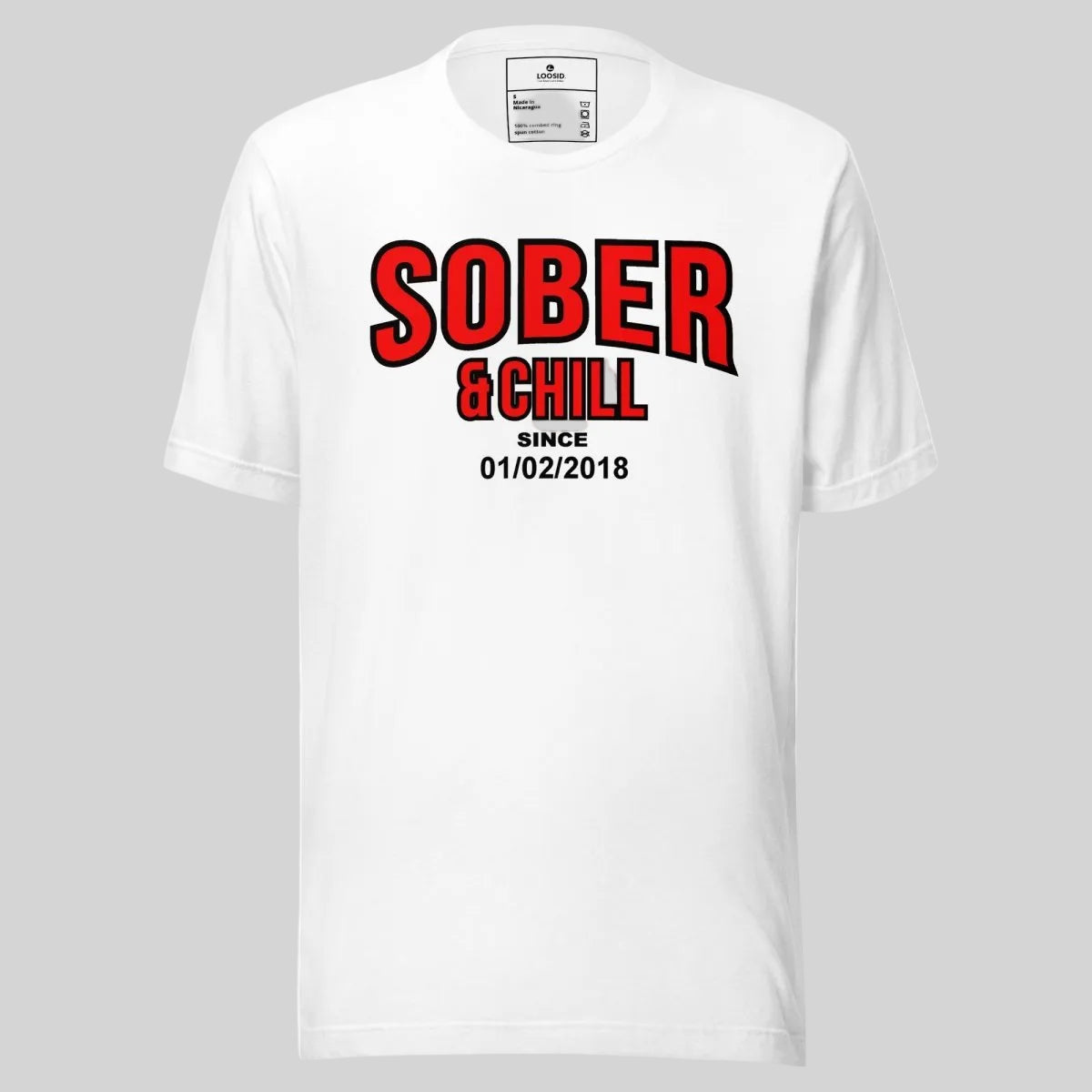 Sober and Chill Sober T Shirt back view (view 17)