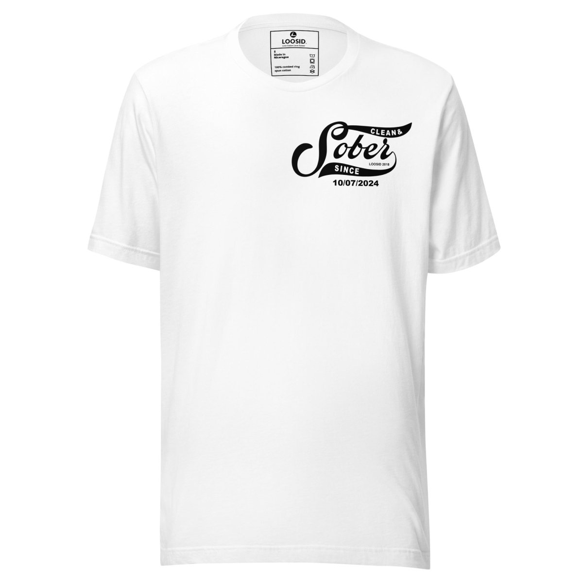 Sober Since Sober T Shirt fit detail (view 9)