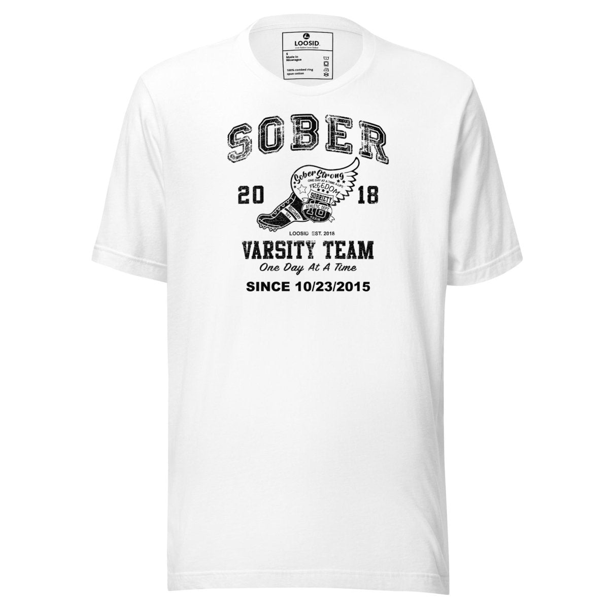 Sober Varsity Sober T Shirt packaging detail (view 8)
