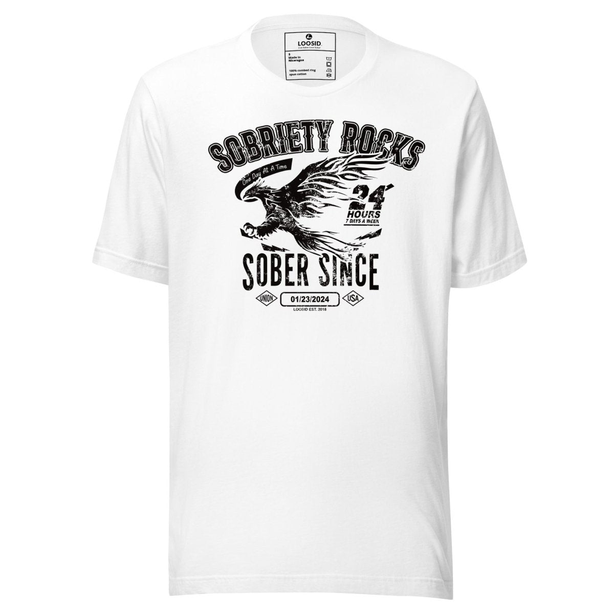 Sober Since Sober T Shirt graphic detail (view 14)