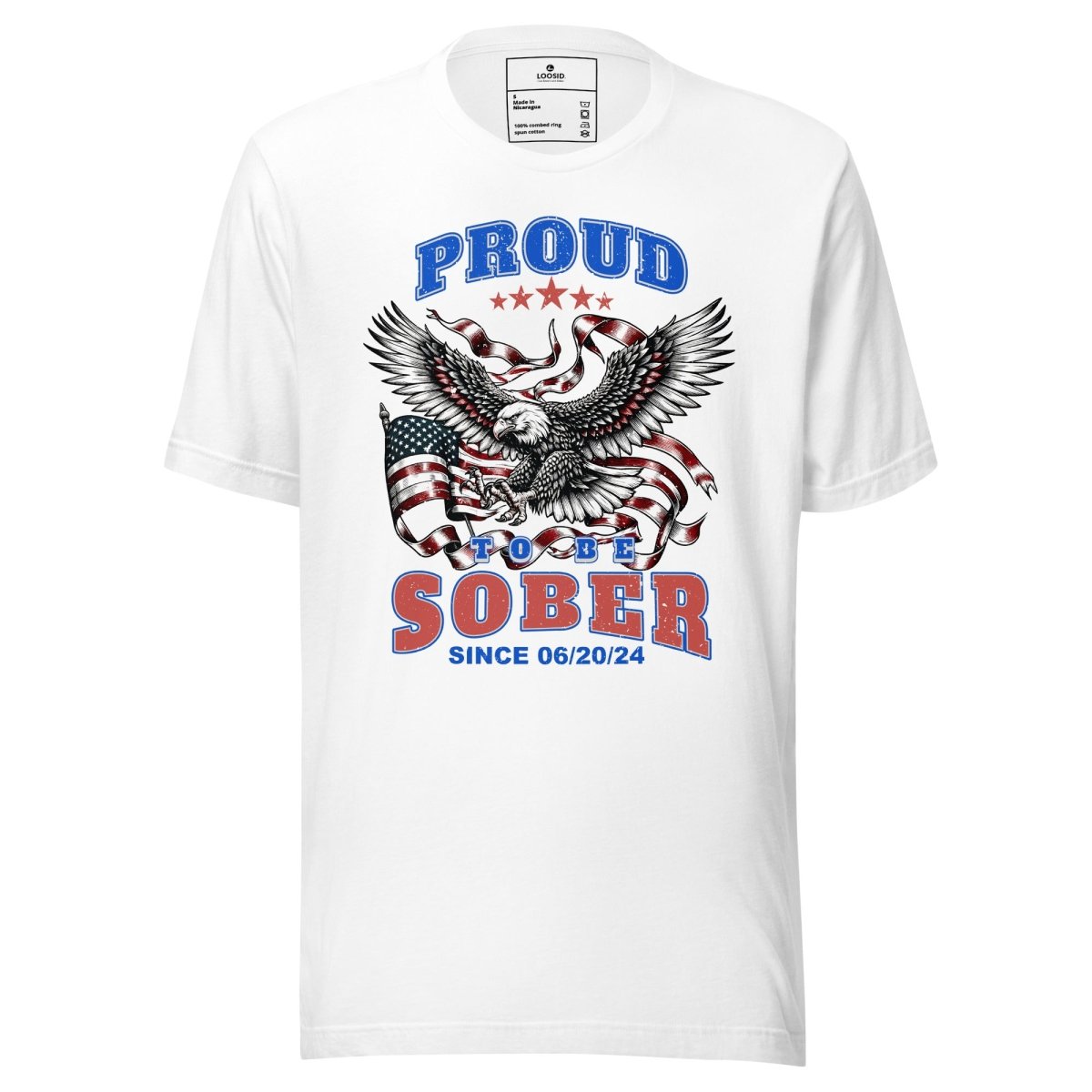 Proud To Be Sober Sober T Shirt featuring the design (view 11)