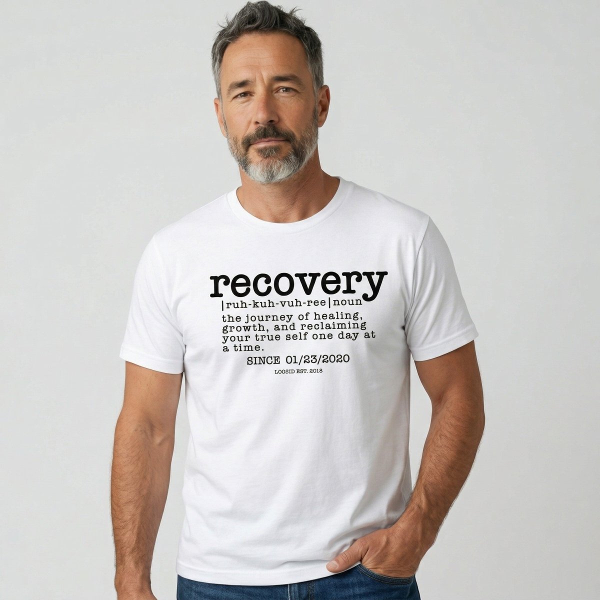 Recovery definition men Sober T Shirt side view (view 16)