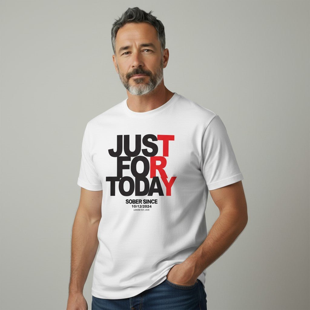 Just For today Sober T Shirt fit detail (view 19)