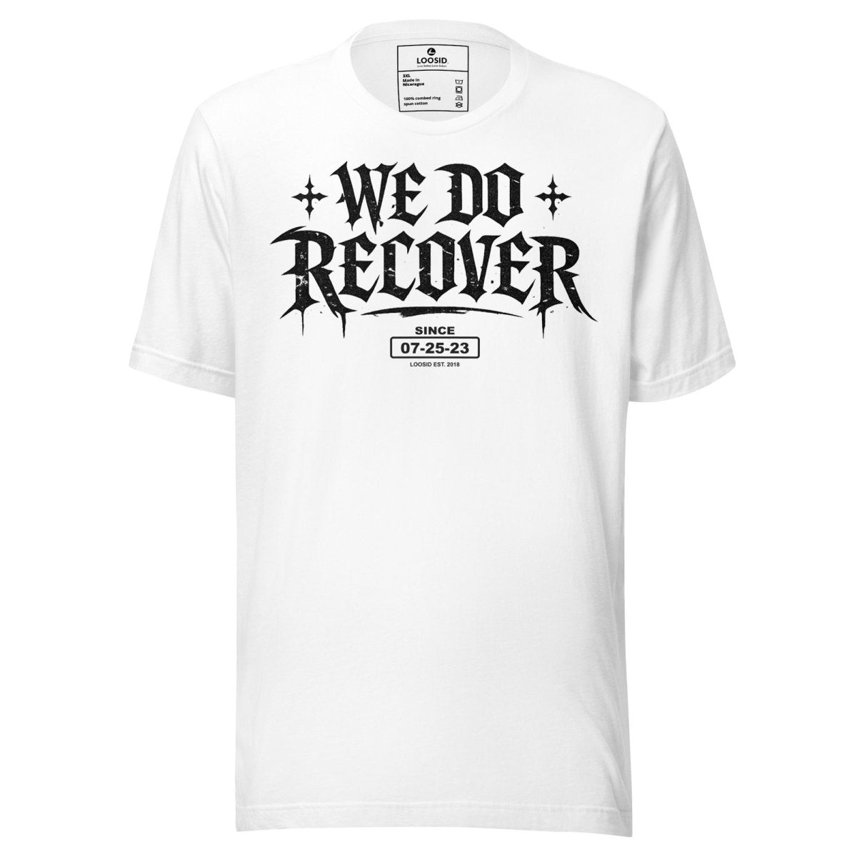We Do Recover Sober T Shirt packaging detail (view 28)