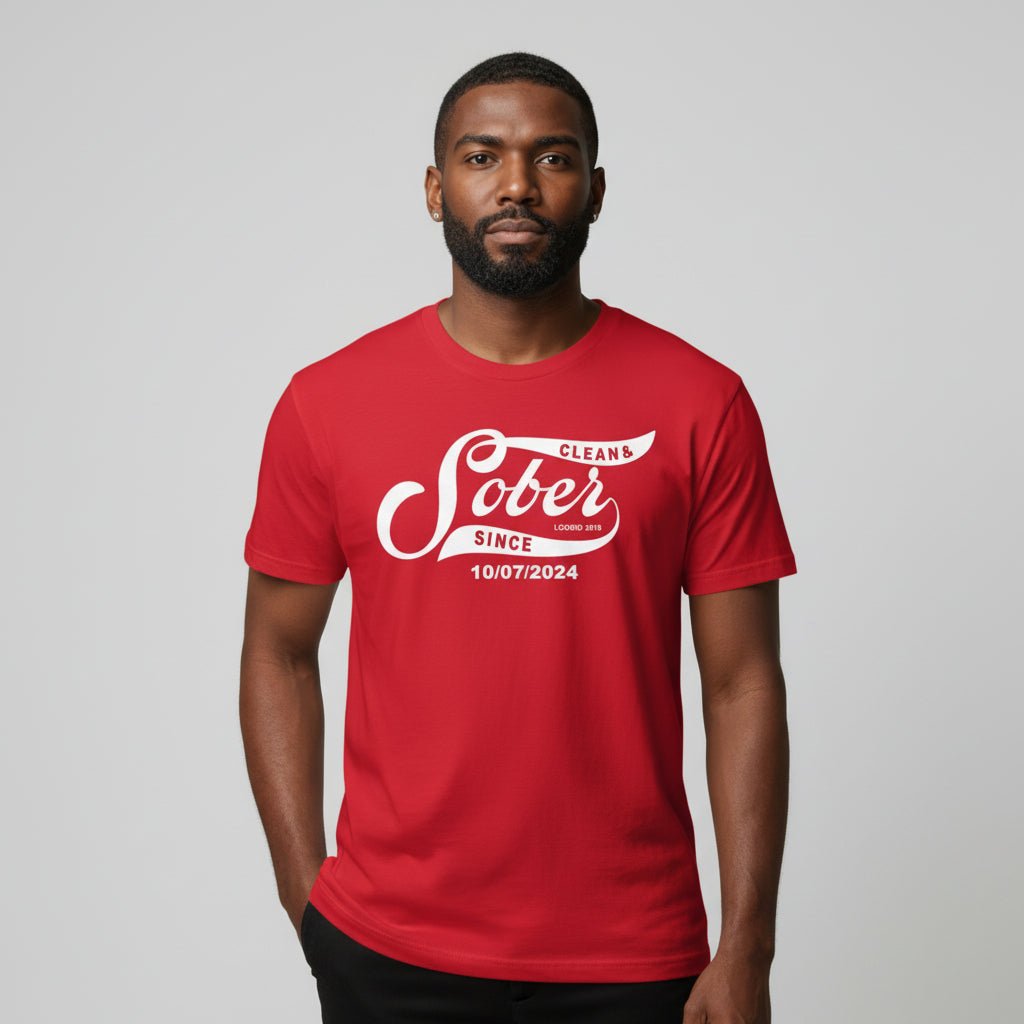 Sober Since Sober T Shirt side view (view 16)