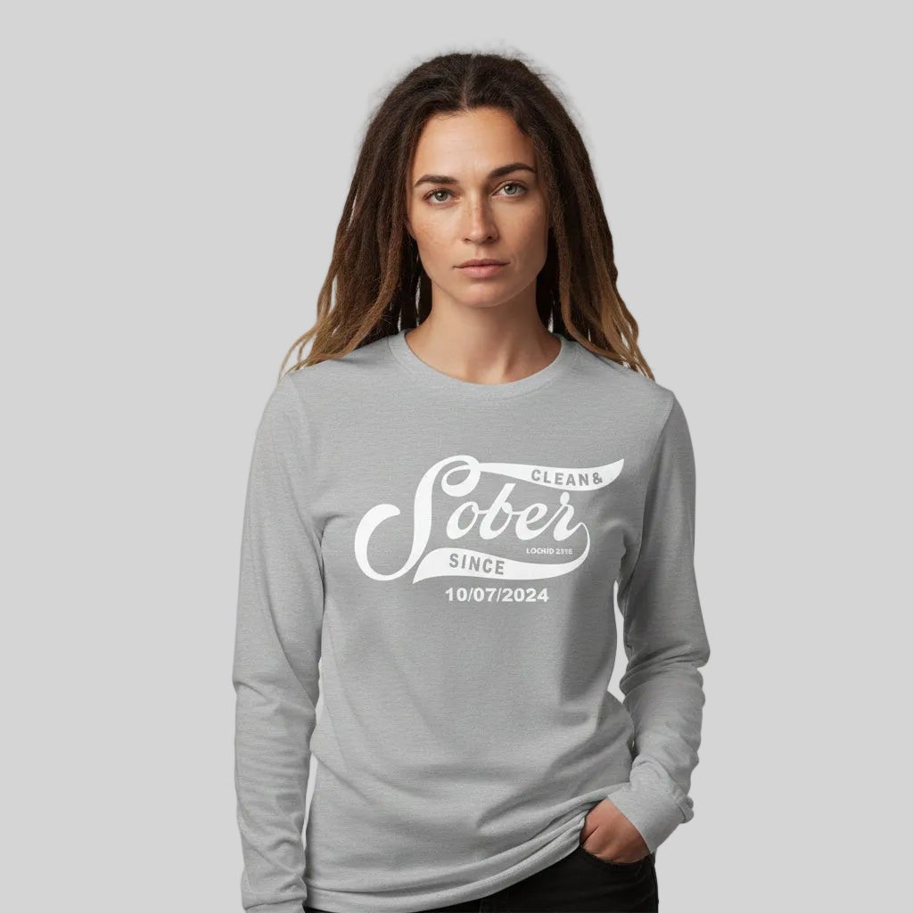 Loosid Long Sleeve Sober Sober T Shirt featuring the design