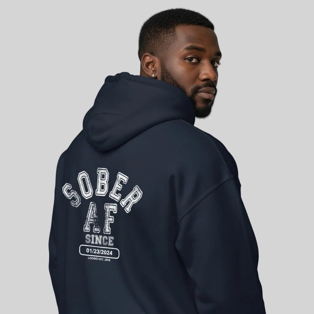 Sober AF Since Recovery Hoodie product photo (view 10)