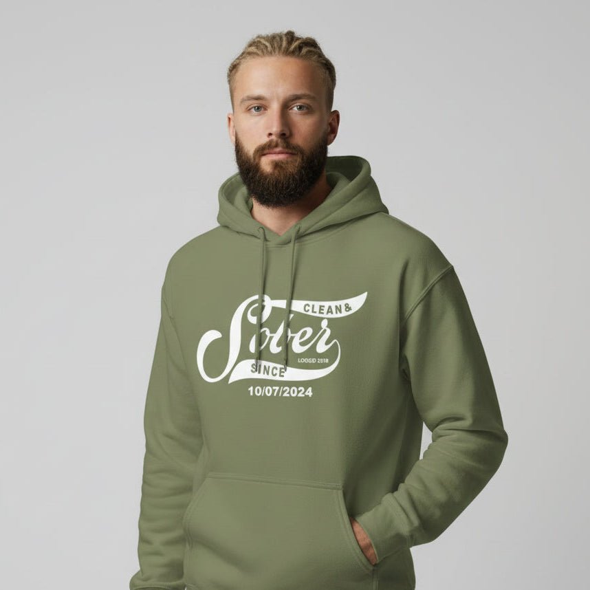 Sober Since Recovery Hoodie graphic detail (view 24)