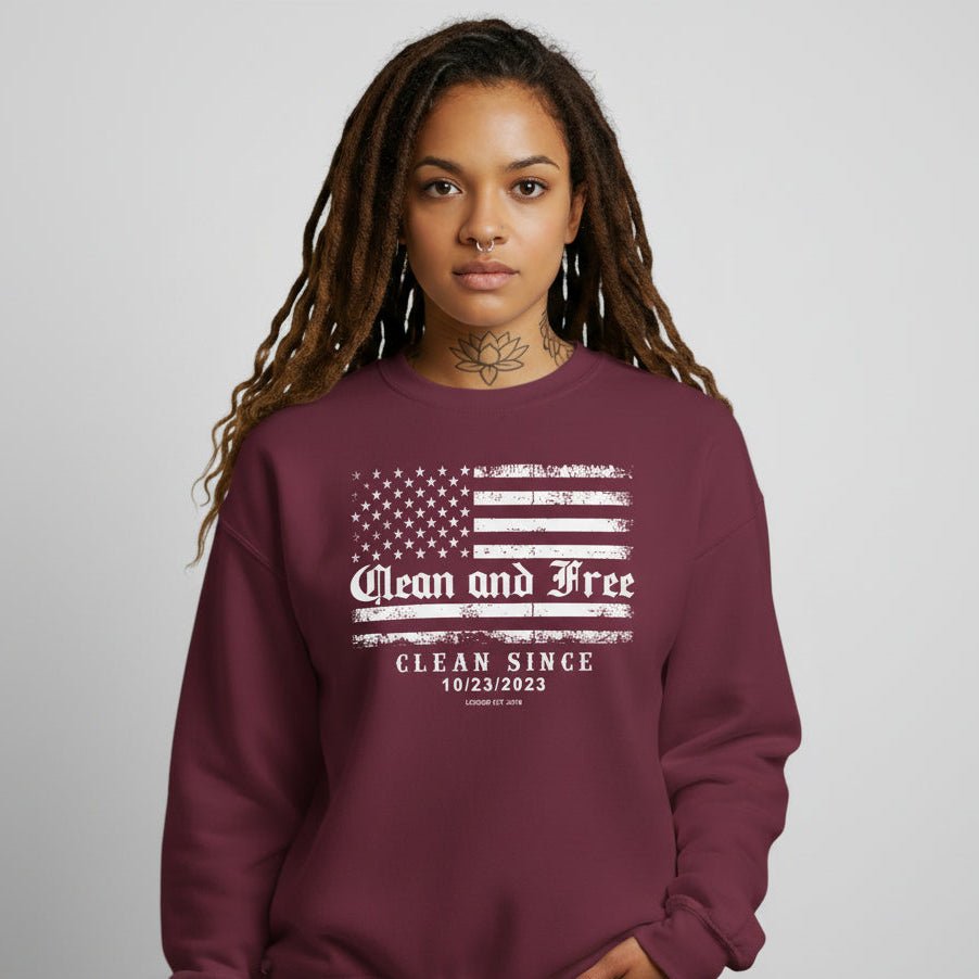Clean Since Recovery Recovery Hoodie featuring the design (view 11)