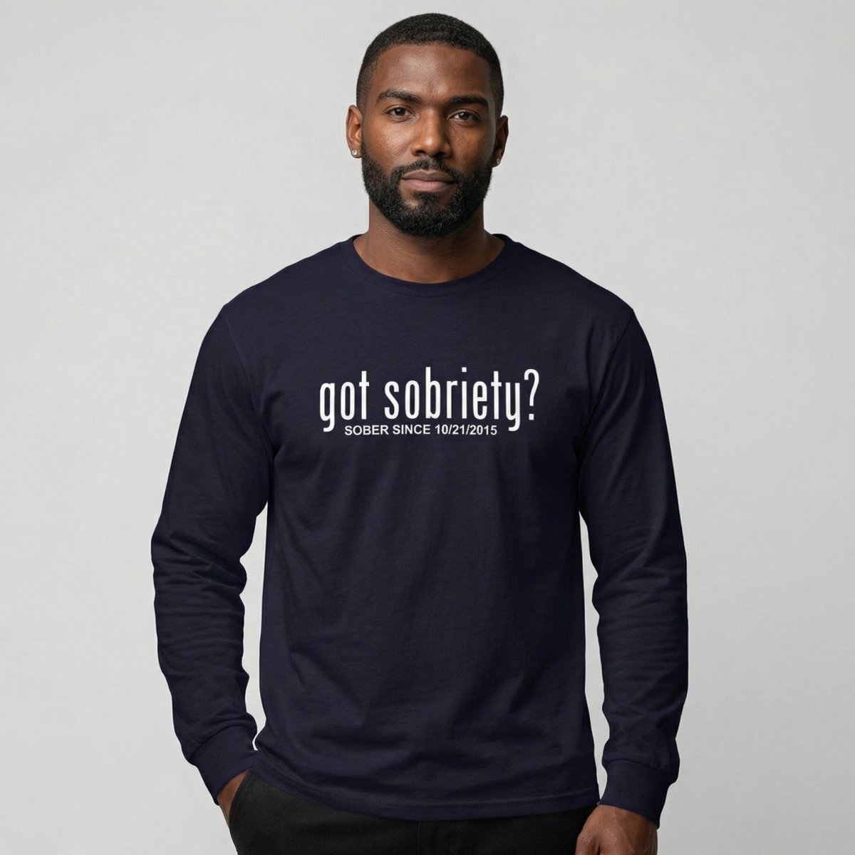Got Sobriety Long Sleeve Sober T Shirt product photo (view 10)