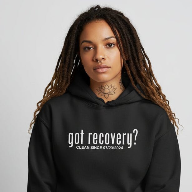 Got Recovery Recovery Hoodie flat lay styled image (view 3)