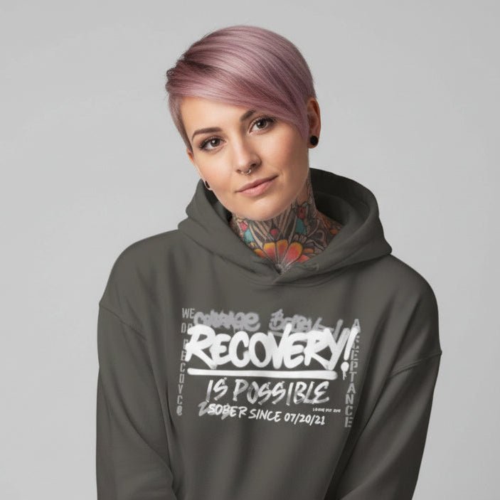 Recovery Is Possible for Women Recovery Hoodie back view (view 17)
