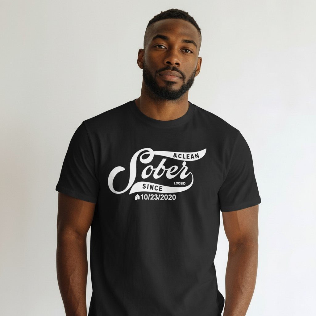 Sober Since Sober T Shirt lifestyle view (view 5)