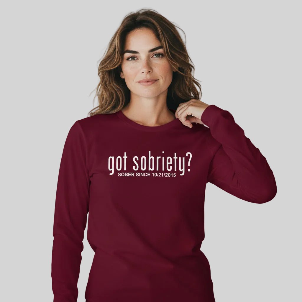 Long Sleeve Sober Sober T Shirt side view (view 16)